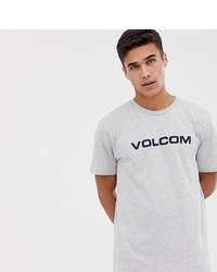 T-shirt à col rond imprimé gris Volcom