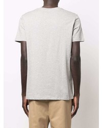 T-shirt à col rond imprimé gris A.P.C.