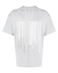 T-shirt à col rond imprimé gris VTMNTS