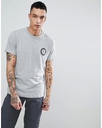T-shirt à col rond imprimé gris Wesc
