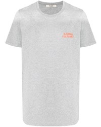 T-shirt à col rond imprimé gris Zadig & Voltaire