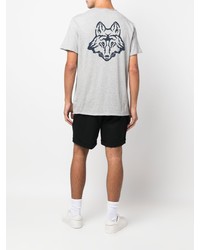 T-shirt à col rond imprimé gris Zadig & Voltaire