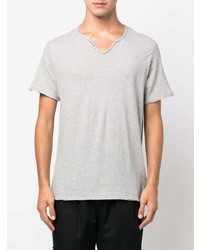 T-shirt à col rond imprimé gris Zadig & Voltaire