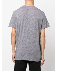 T-shirt à col rond imprimé gris Zadig & Voltaire