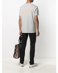 T-shirt à col rond imprimé gris Zadig & Voltaire