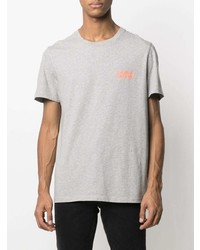 T-shirt à col rond imprimé gris Zadig & Voltaire