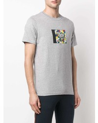 T-shirt à col rond imprimé gris PS Paul Smith