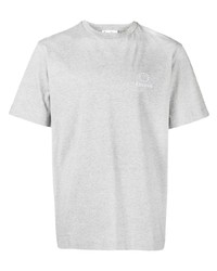 T-shirt à col rond imprimé gris Études