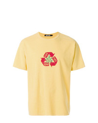 T-shirt à col rond imprimé jaune Adaptation