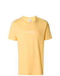 T-shirt à col rond imprimé jaune Aimé Leon Dore