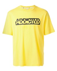 T-shirt à col rond imprimé jaune Blackbarrett