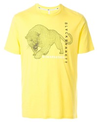 T-shirt à col rond imprimé jaune Blackbarrett