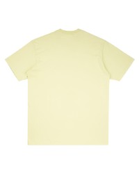 T-shirt à col rond imprimé jaune Supreme