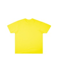 T-shirt à col rond imprimé jaune Supreme