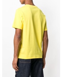 T-shirt à col rond imprimé jaune JW Anderson