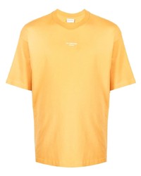 T-shirt à col rond imprimé jaune Drôle De Monsieur