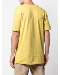 T-shirt à col rond imprimé jaune Supreme