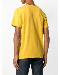 T-shirt à col rond imprimé jaune A.P.C.