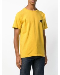 T-shirt à col rond imprimé jaune A.P.C.