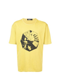 T-shirt à col rond imprimé jaune Enfants Riches Deprimes