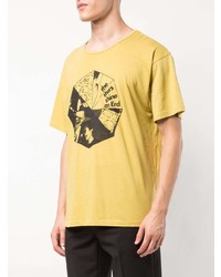 T-shirt à col rond imprimé jaune Enfants Riches Deprimes