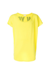 T-shirt à col rond imprimé jaune Faith Connexion