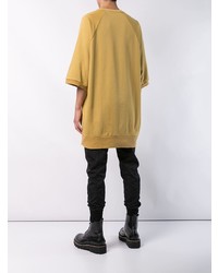 T-shirt à col rond imprimé jaune Julius