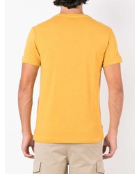 T-shirt à col rond imprimé jaune OSKLEN