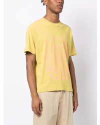 T-shirt à col rond imprimé jaune PS Paul Smith