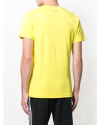 T-shirt à col rond imprimé jaune Reebok