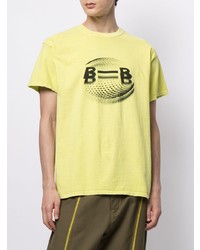 T-shirt à col rond imprimé jaune Blood Brother