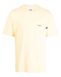 T-shirt à col rond imprimé jaune Izzue