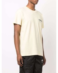 T-shirt à col rond imprimé jaune Ambush