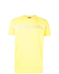 T-shirt à col rond imprimé jaune Kappa Kontroll