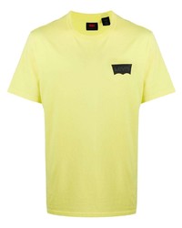 T-shirt à col rond imprimé jaune Levi's