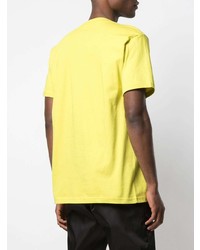 T-shirt à col rond imprimé jaune Supreme