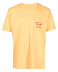 T-shirt à col rond imprimé jaune Local Authority