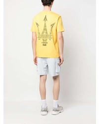 T-shirt à col rond imprimé jaune North Sails