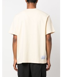 T-shirt à col rond imprimé jaune Each X Other