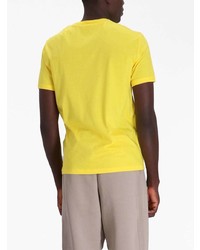 T-shirt à col rond imprimé jaune Armani Exchange