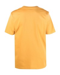 T-shirt à col rond imprimé jaune Norse Projects