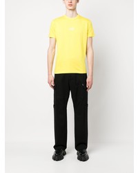 T-shirt à col rond imprimé jaune DSQUARED2