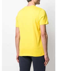 T-shirt à col rond imprimé jaune Colmar