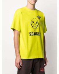 T-shirt à col rond imprimé jaune PACCBET