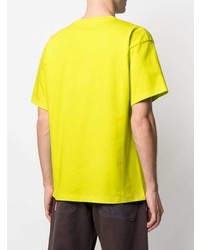 T-shirt à col rond imprimé jaune PACCBET