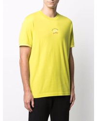 T-shirt à col rond imprimé jaune Paul & Shark