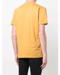 T-shirt à col rond imprimé jaune DSQUARED2