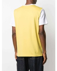 T-shirt à col rond imprimé jaune Marni