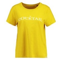 T-shirt à col rond imprimé jaune Marc O'Polo