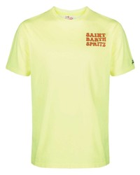 T-shirt à col rond imprimé jaune MC2 Saint Barth